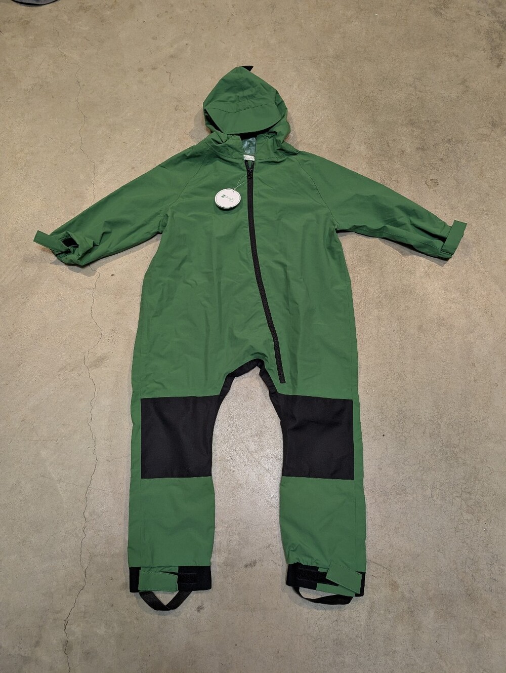 Cuddle Club Green Kids Boys 5T Waterproof Hooded Suit Dinosaur